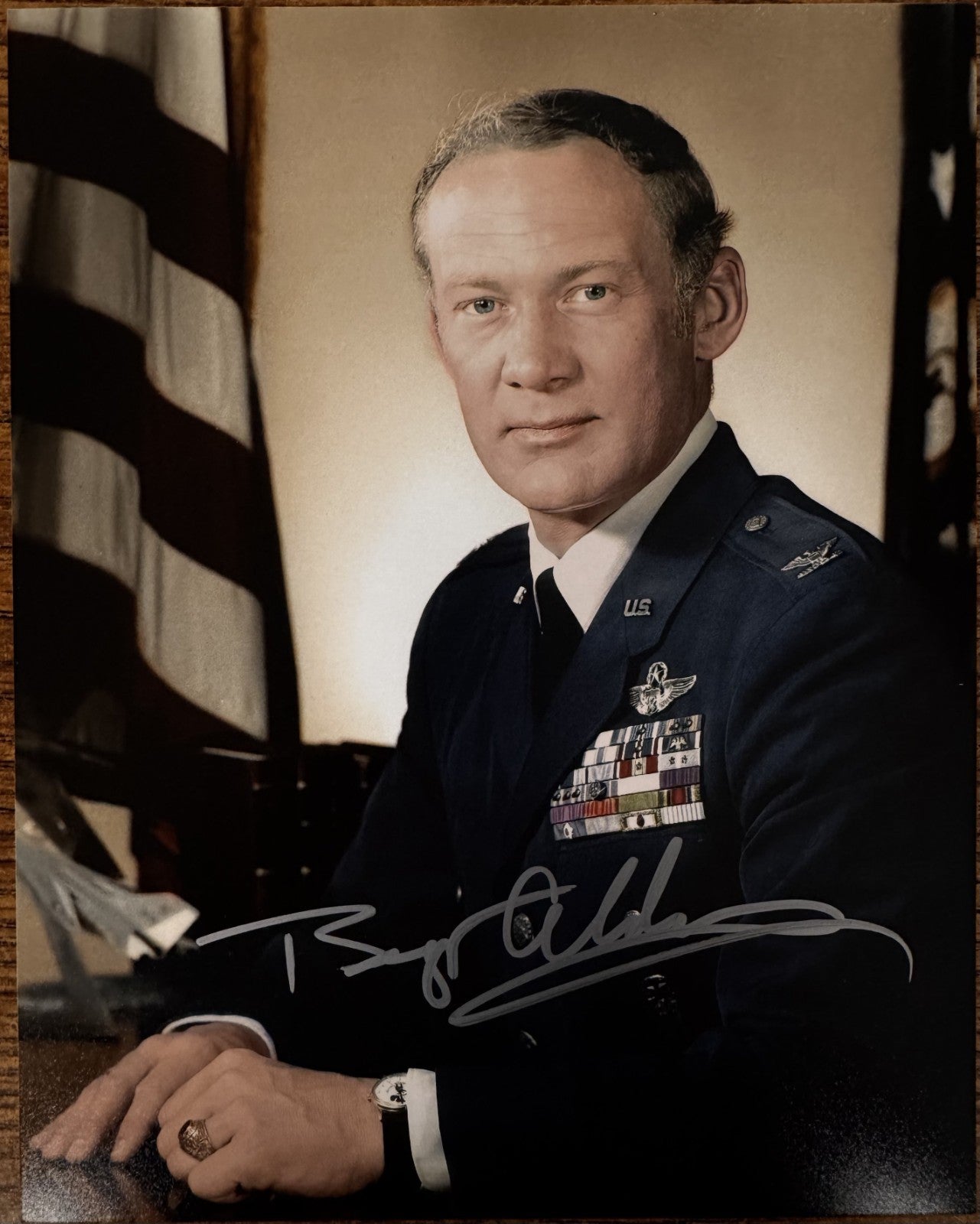 Buzz Aldrin NASA Signed Autographed Signature 8x10 Matte Photograph COA