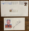 Jim Whittaker Signed Autograph Signature 3x5 Index Card with Cut Photograph