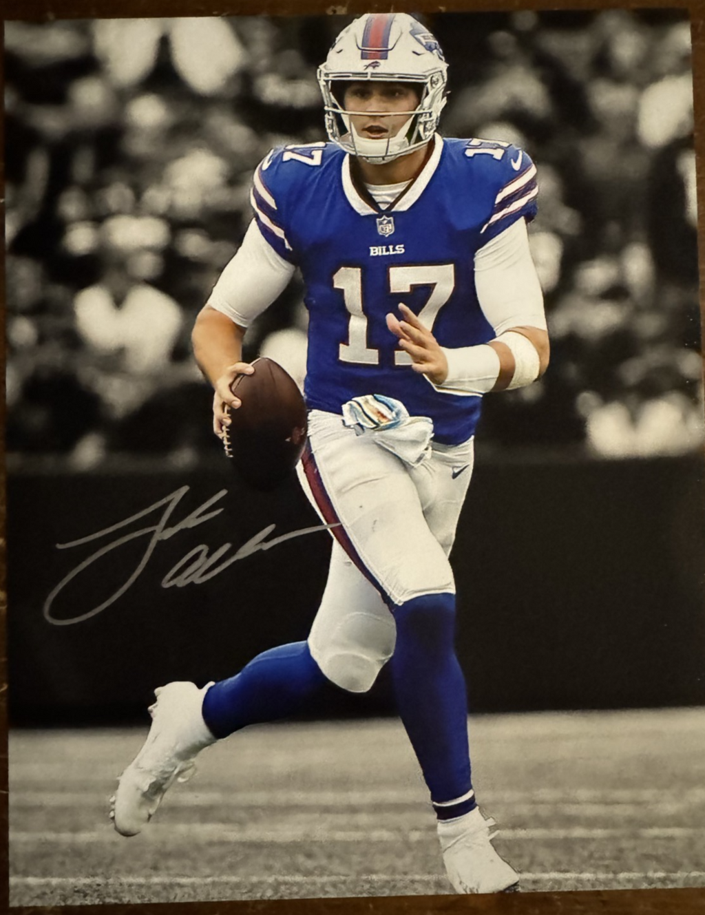 Josh Allen Autographed Signature 8x10 Matte Photograph COA