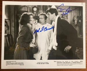 TO BE OR NOT TO BE Signed Autograph Signatures 10x8 Vintage Mel Brooks + 2