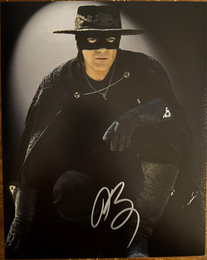 Antonio Banderas Mask of Zoro Signed Autographed Signature 8x10 Matte Photo COA