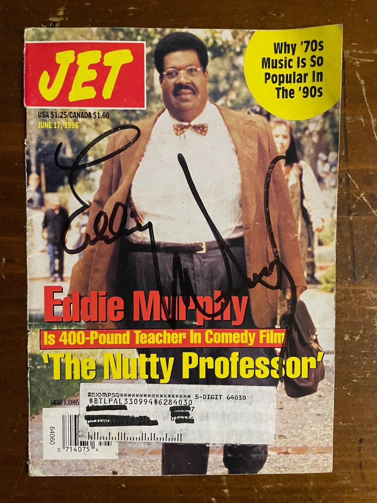 Eddie Murphy Signed Autograph Signature cut 5x7.5 Jet Nutty Professor Mag Cover
