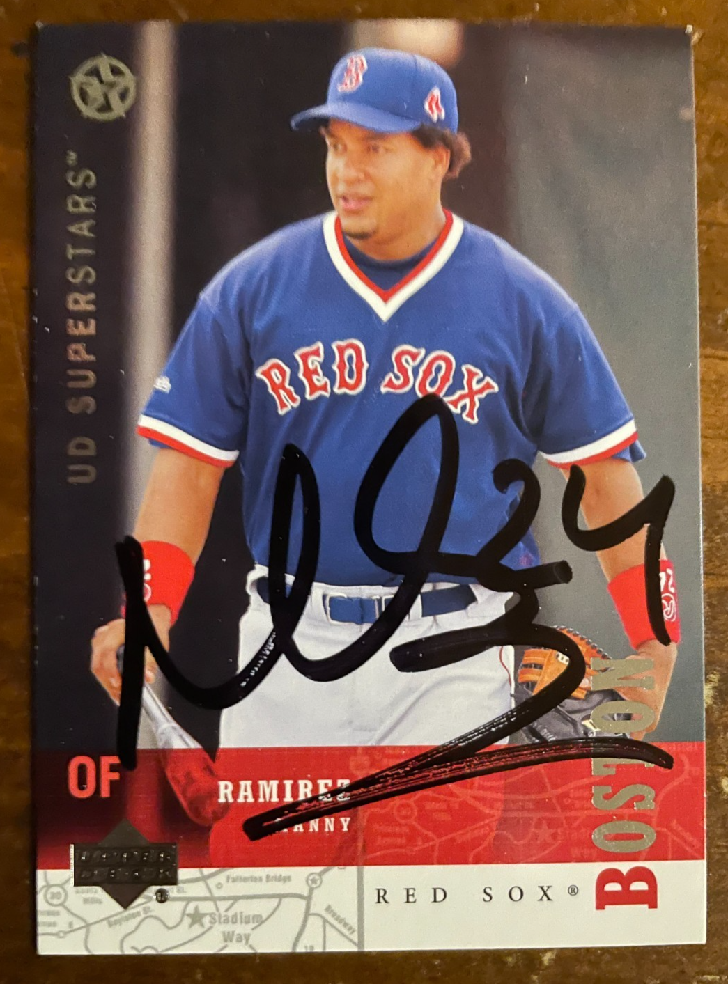 Manny Ramirez Signed Autograph Signature Topps Gold Collectible Baseball Card