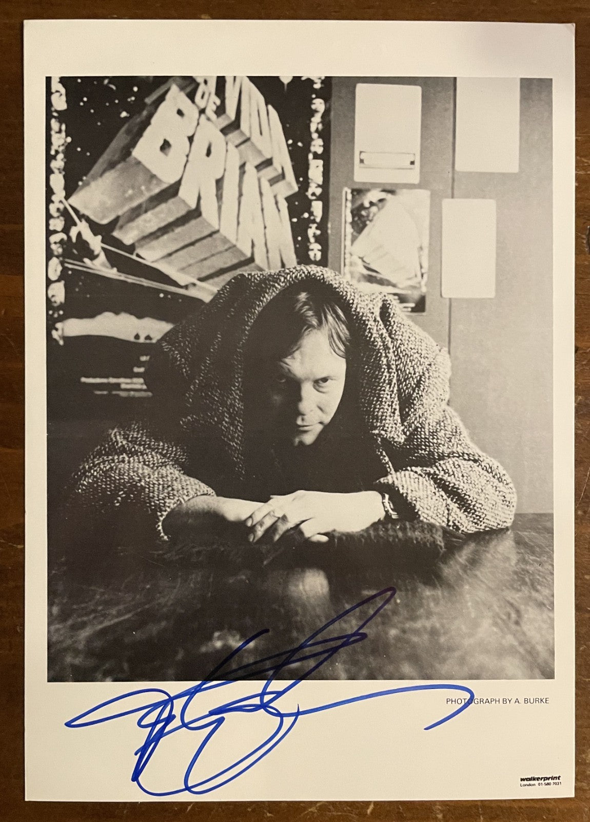 Terry Gilliam Signed Autograph Signature 6x8.25 Monty Python Life of Brian Photo