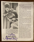 Yvonne Craig Signed Autograph Signature 7.5x9 Cut Vintage Magazine Page Batgirl