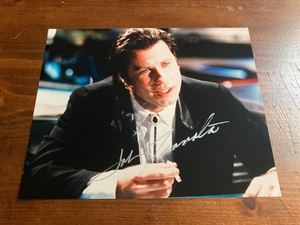 John Travolta Signed Autograph Signature 8x10 Glossy Photograph Pulp Fiction