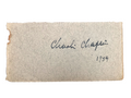 Charlie Chaplin Signed Autograph Signature 5x2.5 Vintage Cut Paper Dated 1934