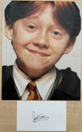 Rupert Grint Signed Autograph Signature Index Card w/8x10 Photo Harry Potter