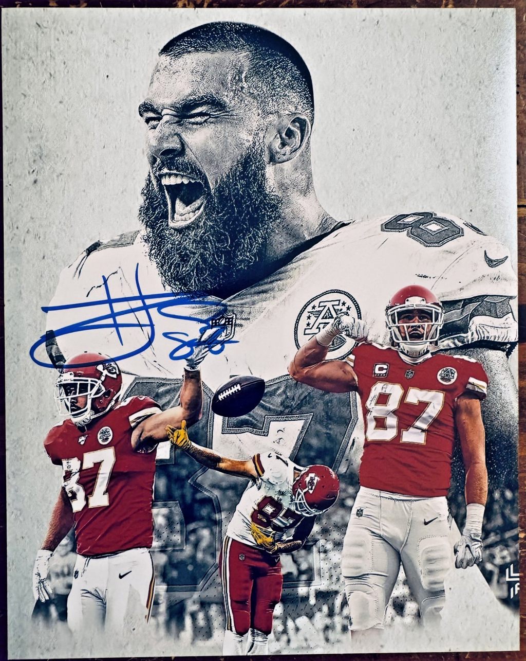 Travis Kelce Signed Autographed Signature 8x10 Matte Photograph COA