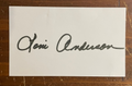 Loni Anderson Signed Autograph Signature 3x5 Index Card
