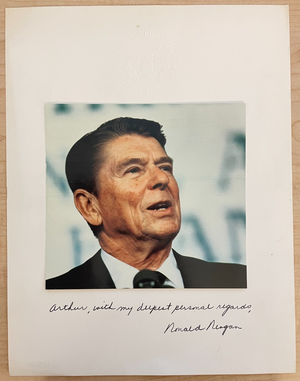 Ronald Reagan Signed Autograph 8.5x11 Photograph