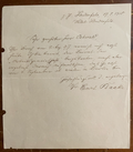 Curt Baak Signed Autograph Signature 6x7 Vintage Handwritten Letter German