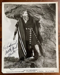 Charlton Heston SIGNED 8x10 B&W Vintage The Ten Commandments Movie Photograph