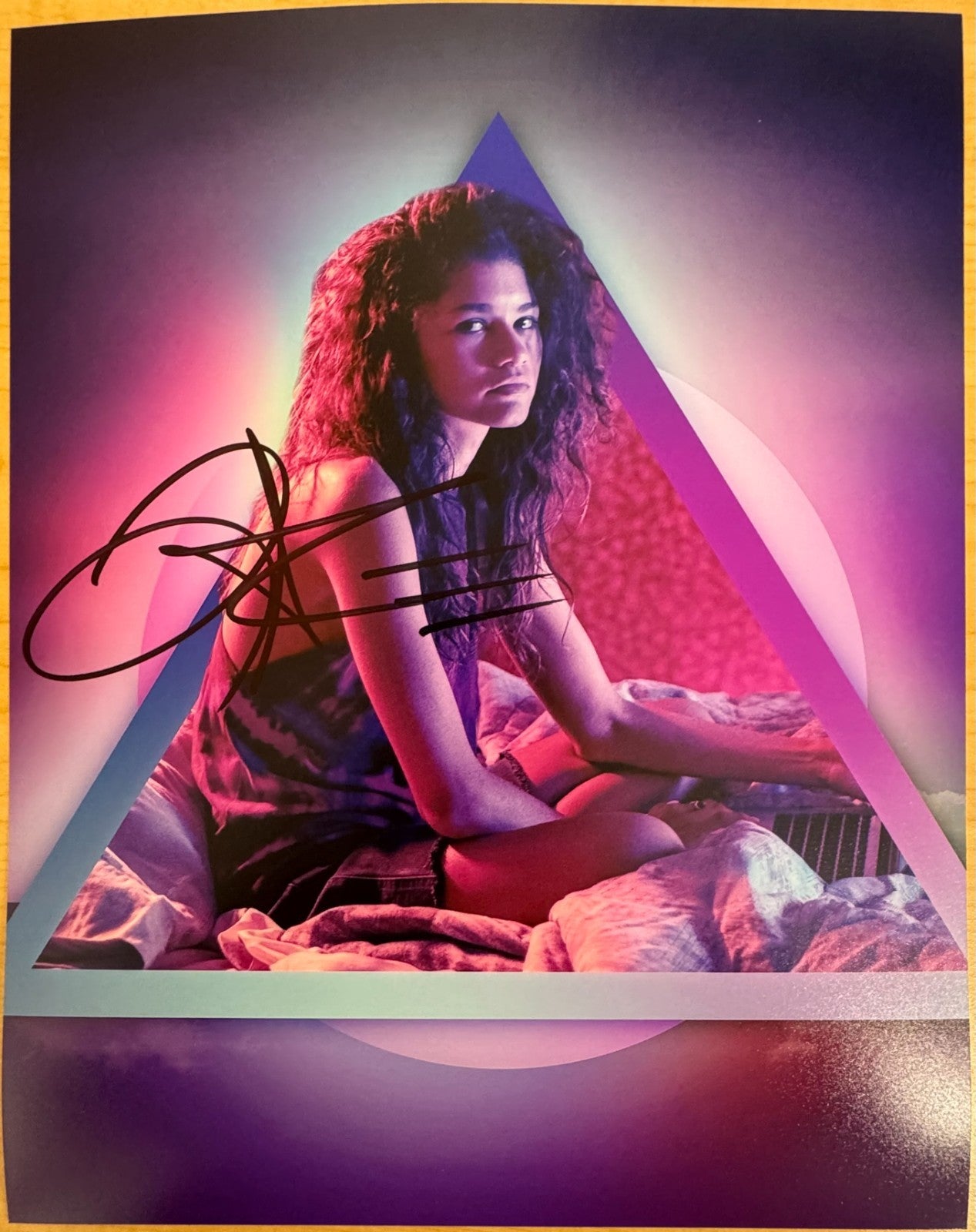Zendaya Coleman Euphoria Signed Autograph Signature 8x10 Matte Photograph COA