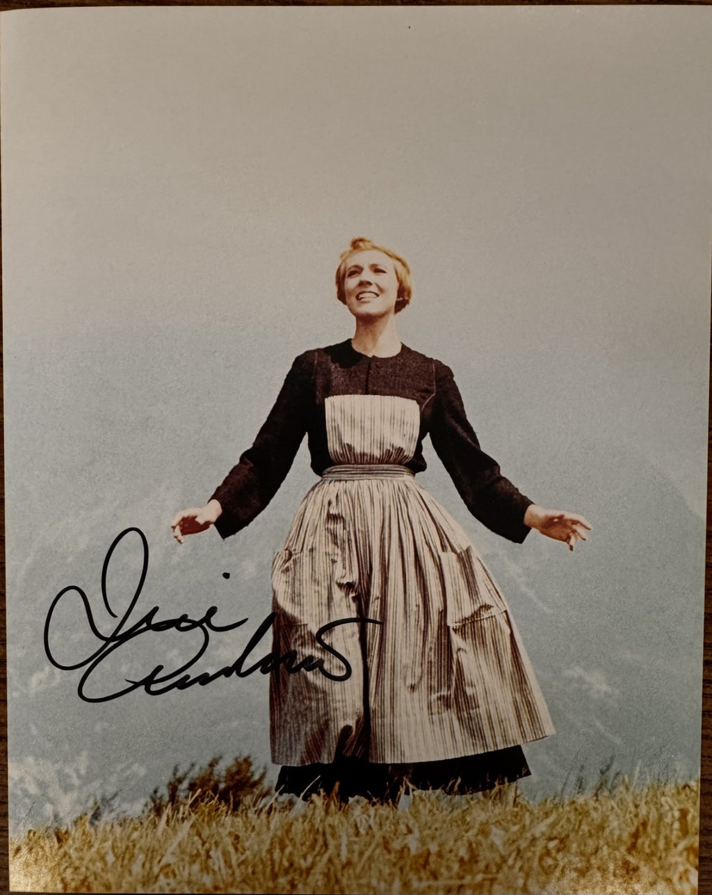 Julie Andrews Sound of Music Signed Autographed Signature 8x10 Matte Photo COA