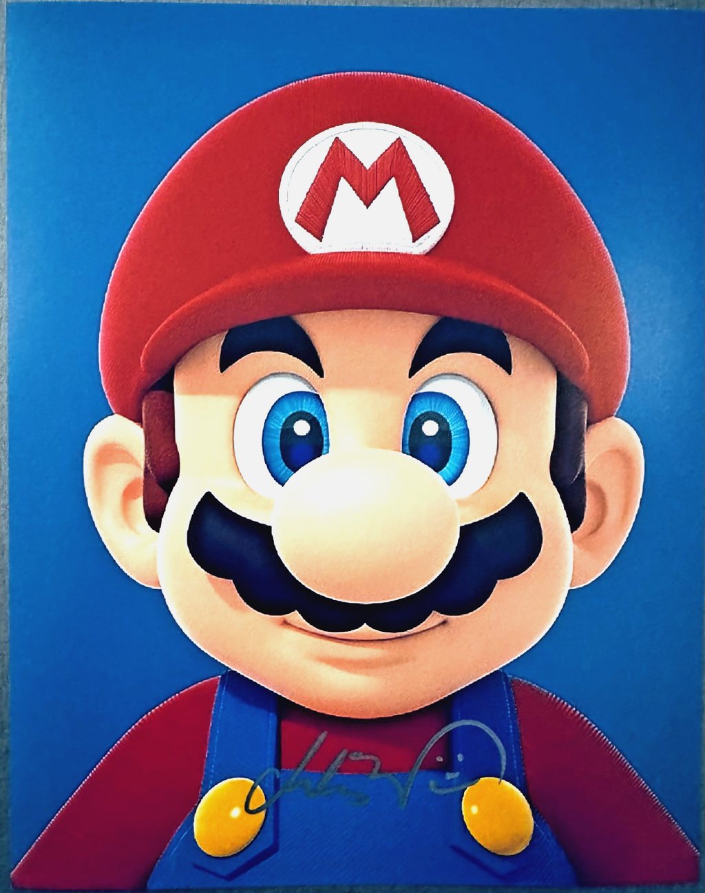 Charles Martinet Mario Signed Autographed Signature 8x10 Matte Photograph COA