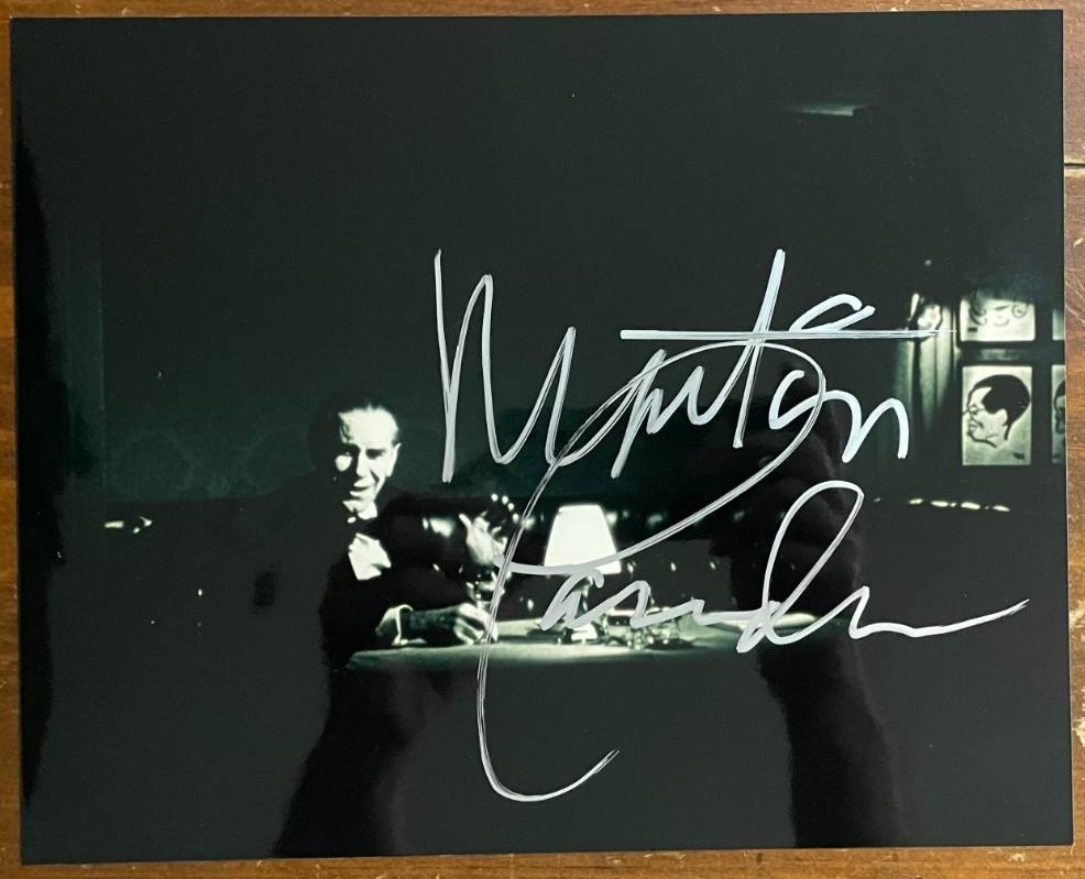 Martin Landau Signed Autograph Signature 10x8 B&W Glossy Ed Wood Photograph