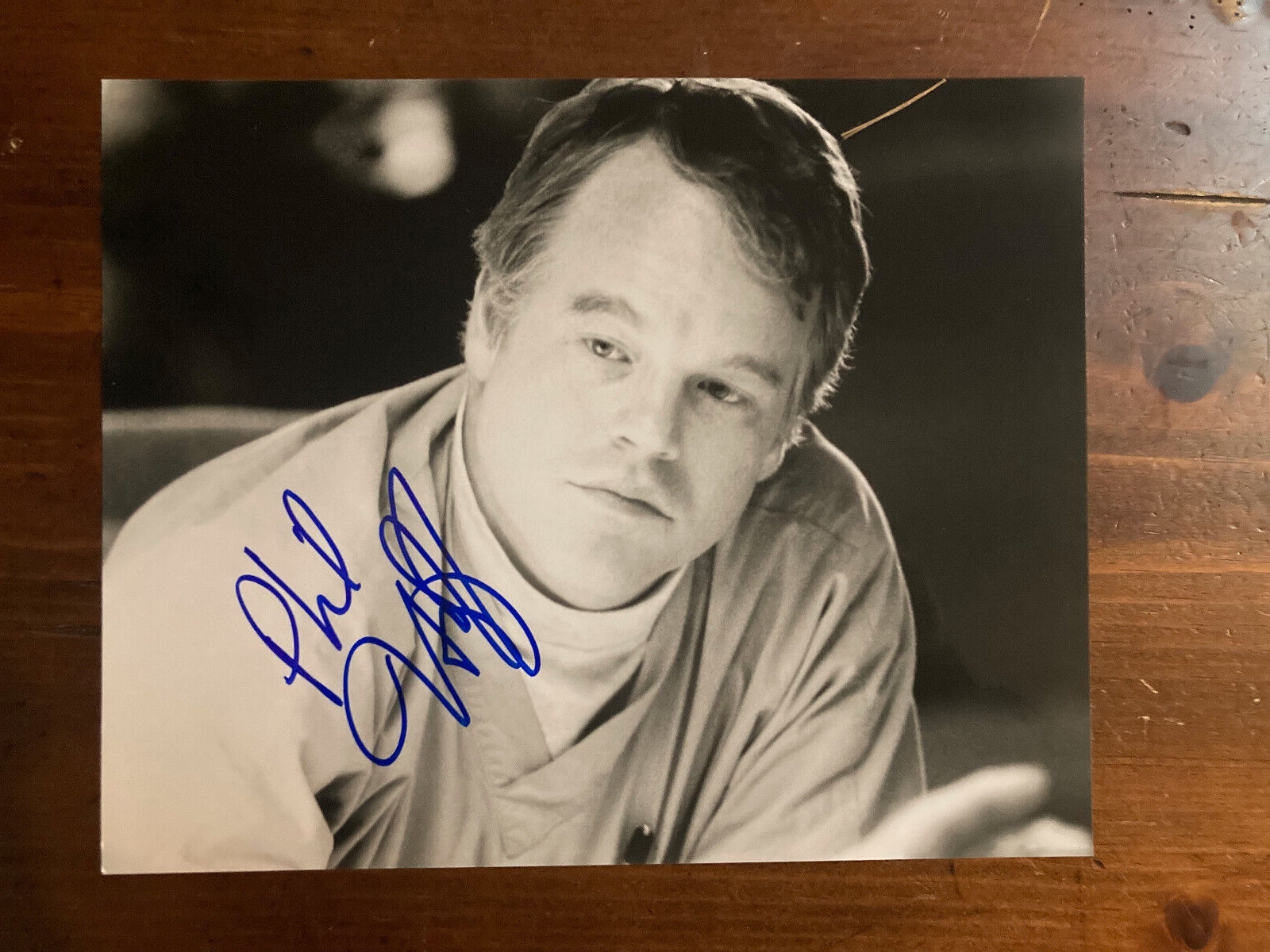 Philip Seymour Hoffman Signed Autograph Signature 10x8 B&W Glossy Photograph