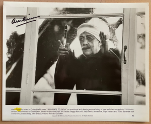Alec Guinness Signed Autograph Signature 10x8 A Passage To India Vintage Photo