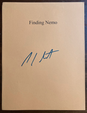 Stephen Root Signed Autograph Signature 8.5x11 Finding Nemo Orange Cover Page?