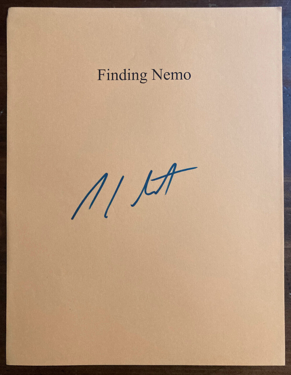 Stephen Root Signed Autograph Signature 8.5x11 Finding Nemo Orange Cover Page?