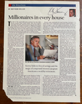 Senator Bob Kerry Signed Autograph Signature 8x10.5 Magazine Article