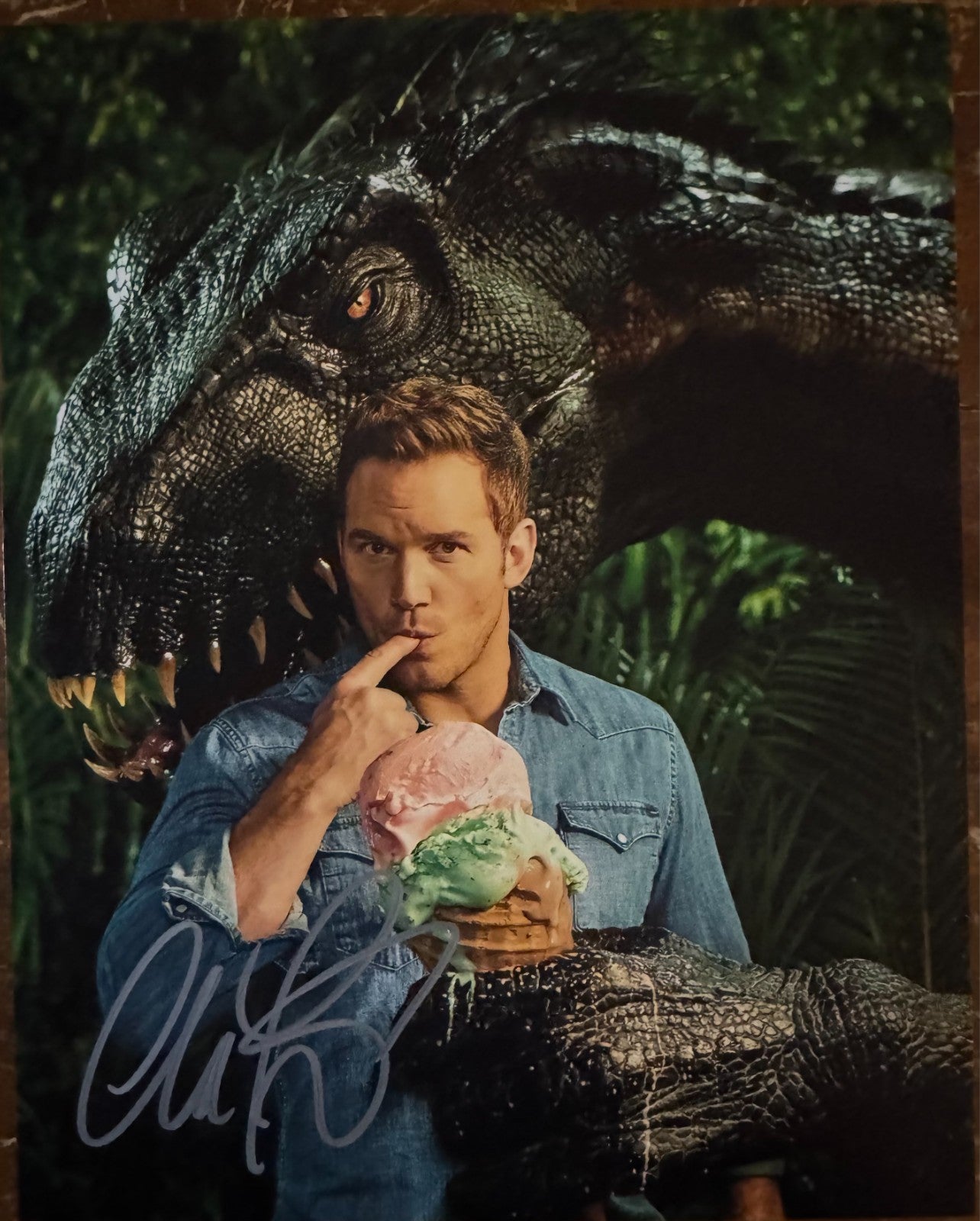 Chris Pratt Jurassic World Signed Autographed Signature 8×10 Matte Photograph