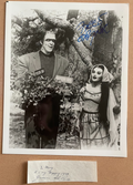 Fred Gwynne Signed Autograph Signature 8x10 Munsters Photo w/ Yvonne DeCarlo