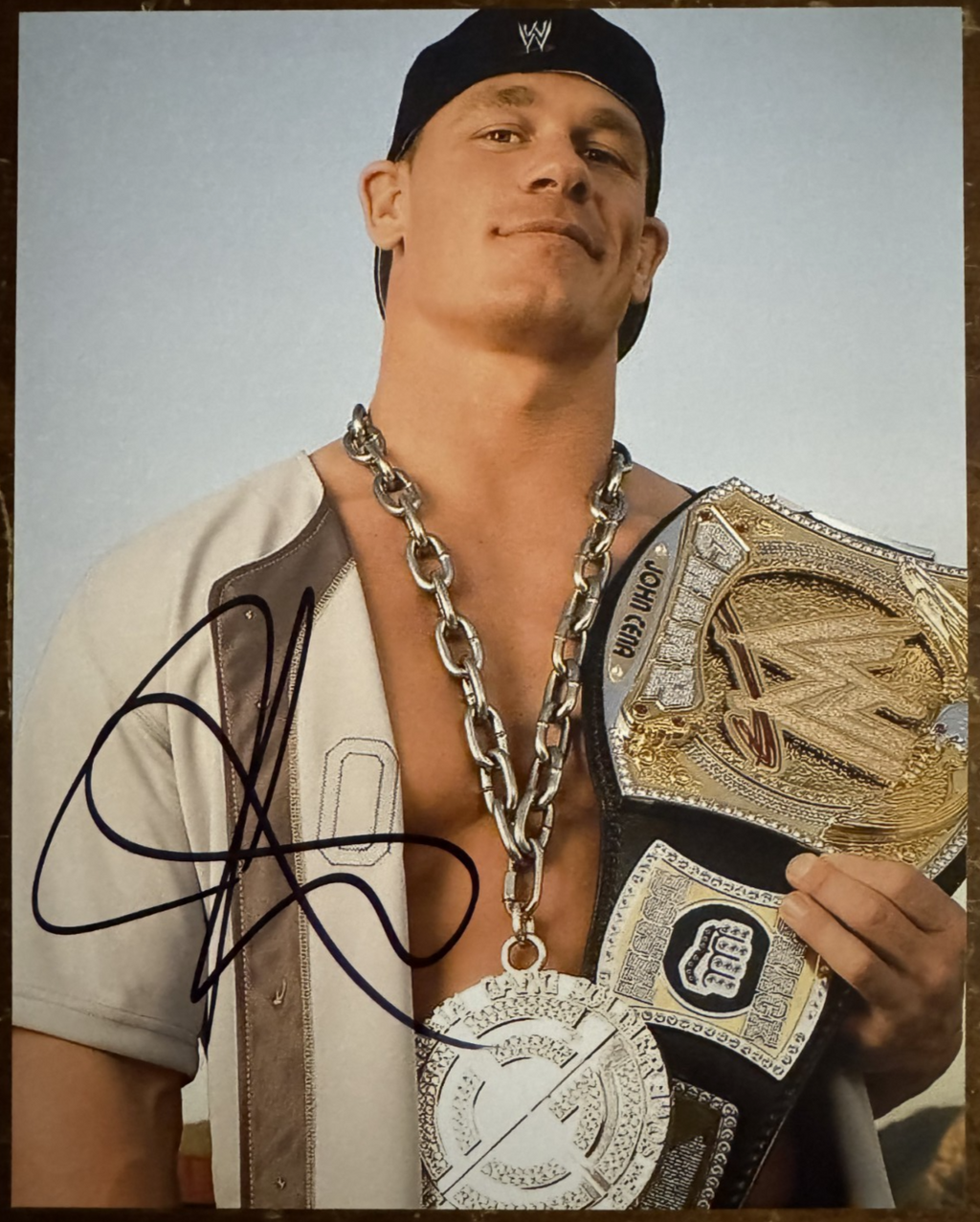 John Cena WWE Autographed Signature 8x10 Matte Photograph COA