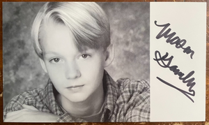 Mason Gamble Signed Autograph Signature 6x3.5 B&W Photograph Denise the Menace