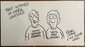 Brian Crane Signed Autograph Signature & Original Pickle Gang Cartoon Sketch