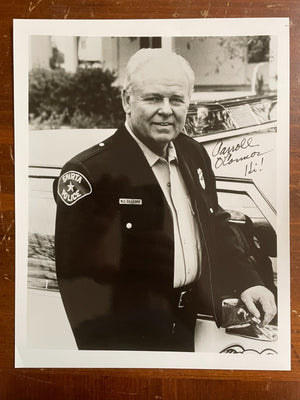 Carroll O'Connor SIGNED 1998 Photo Movie TV Actor All in Family Heat of Night