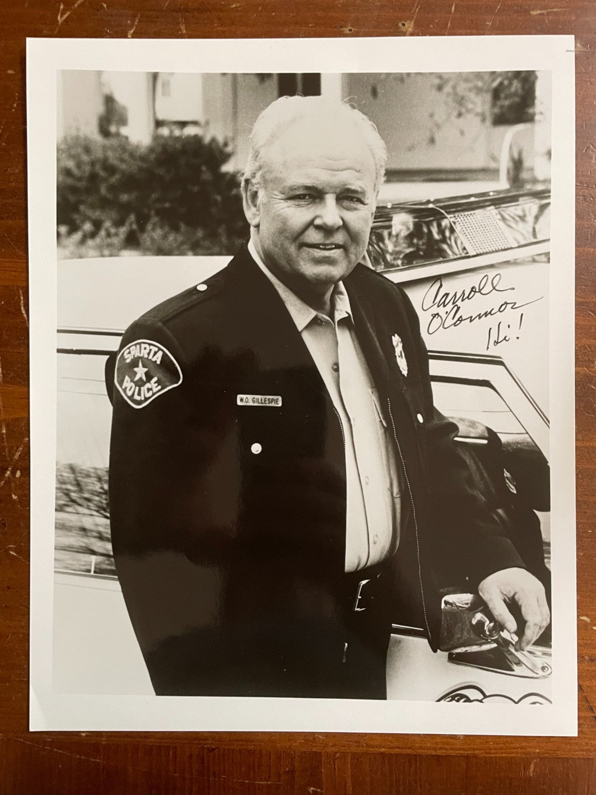 Carroll O'Connor SIGNED 1998 Photo Movie TV Actor All in Family Heat of Night