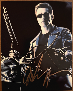 Arnold Schwarzenegger Terminator Signed Autograph Signature 8x10 Matte Photo COA