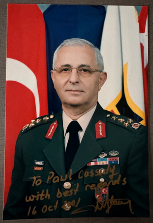 Oktar Ataman Signed 4x6 Photograph ?urkish Ambassador Diplomat Autograph