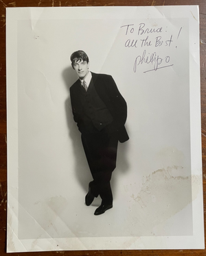 Phillip Officer Signed Autograph Signature 8x10 B&W Vintage Glossy Photograph