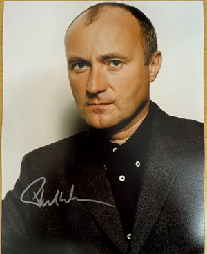 Phil Collins Signed Autograph Signature 8x10 Matte Photograph COA