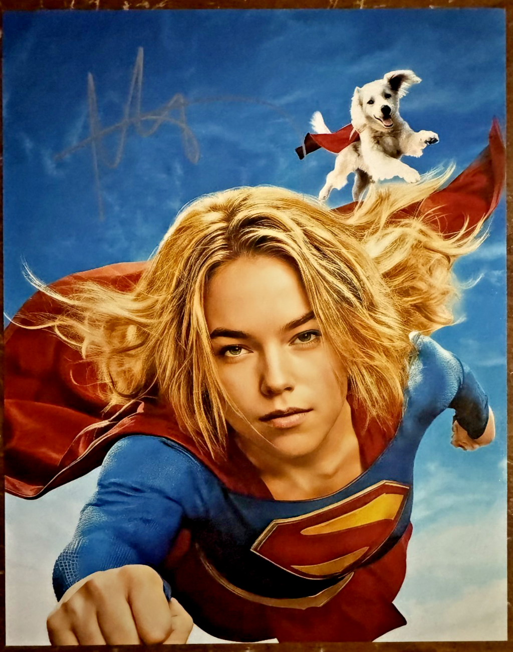 Milly Alcock Supergirl Autographed Signature 8x10 Matte Photograph COA