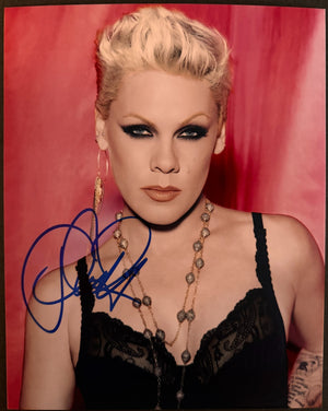 PINK Signed Autograph Signature 8x10 Matte Photograph COA