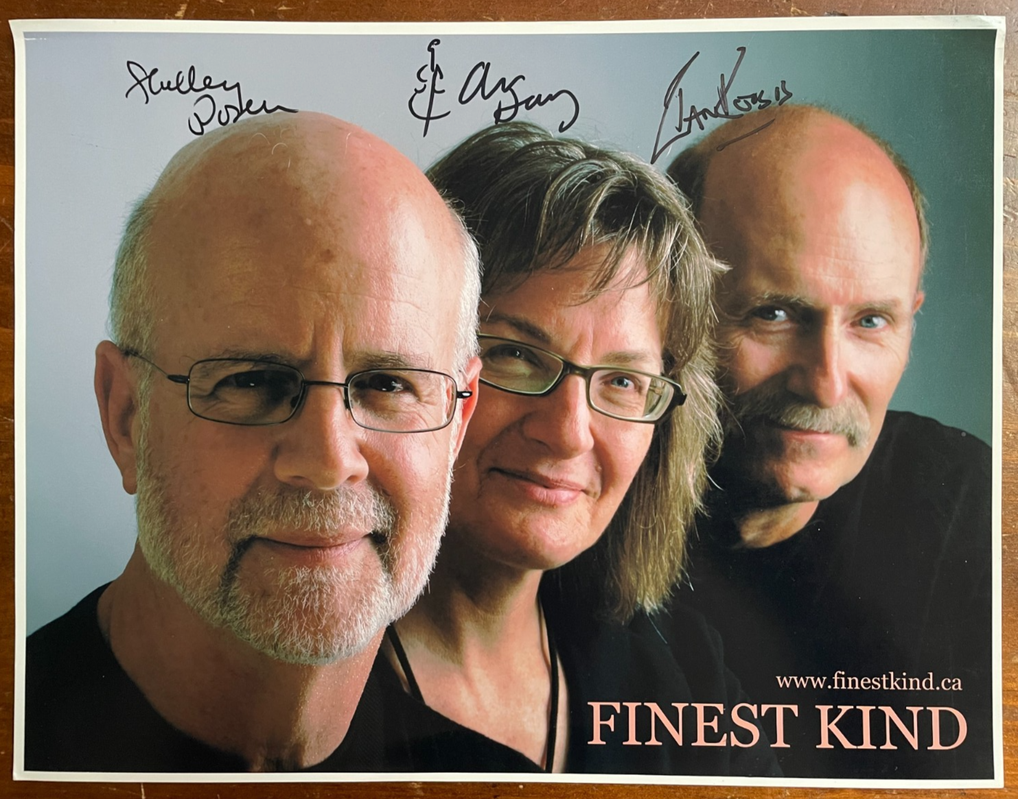 Finest Kind Folk Icons Signatures Signed by all three 11x8.5 Color Glossy RARE