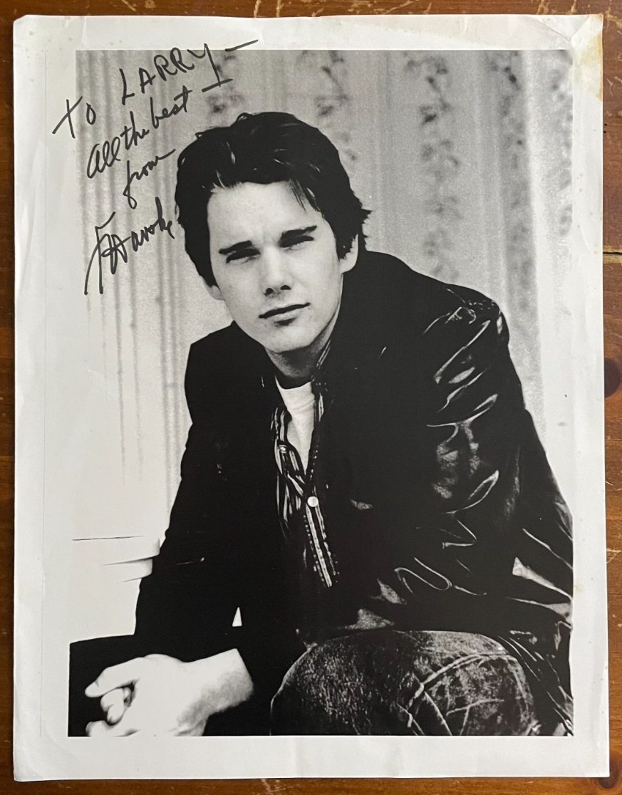 Ethan Hawke Signed Autograph Signature 8.5x11 B&W Print dated 1997 on back