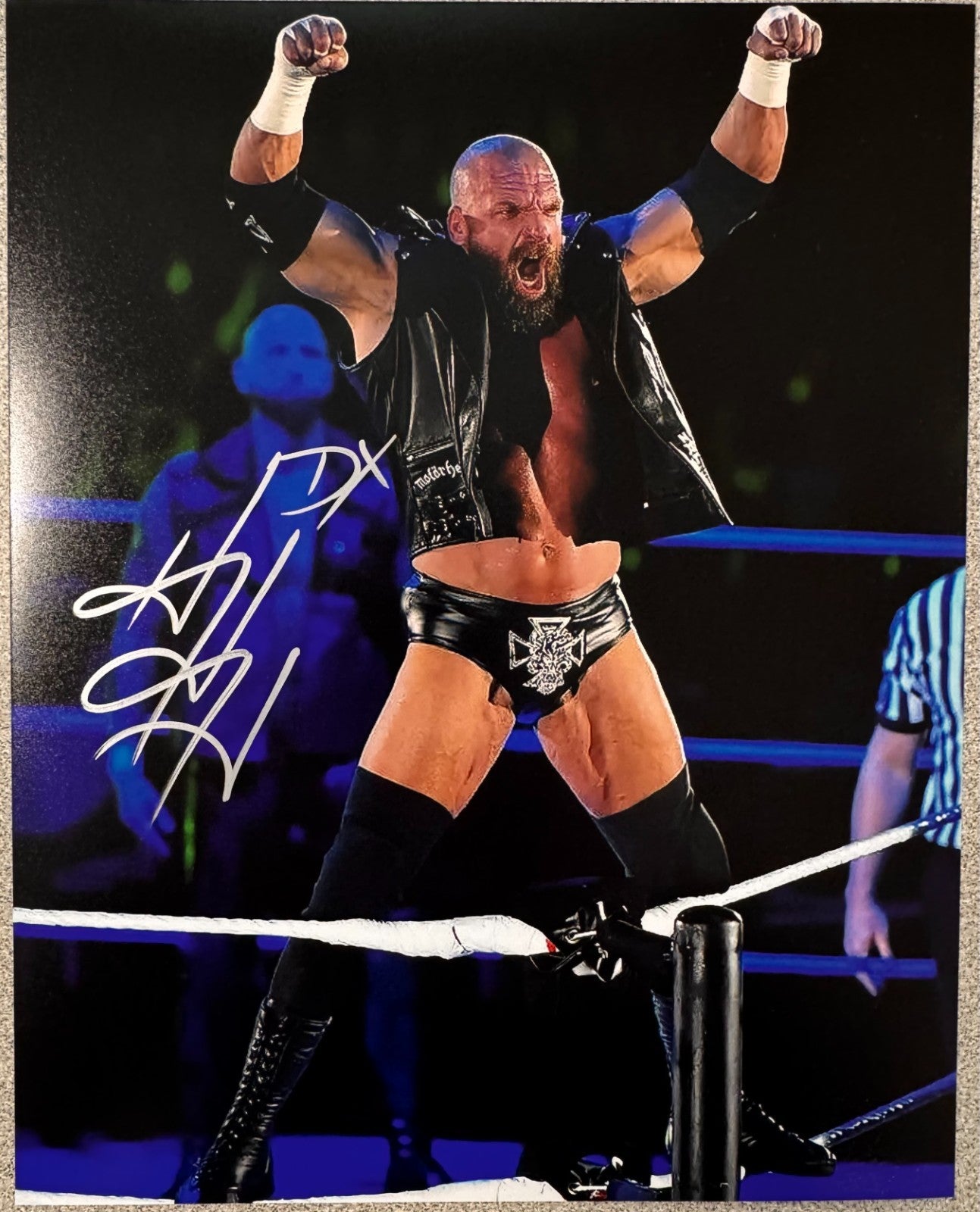 Triple H WWE Wrestling Signed Autographed Signature 8x10 Matte Photograph COA