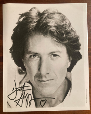 Dustin Hoffman Signed Autograph Signature 8x10 B&W Vintage Glossy Photograph