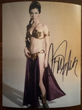 Carrie Fisher Signed Autographed 8x10 Matte Star Wars Return Of The Jedi COA