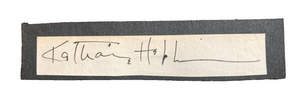 Katherine Hepburn Signed Autograph Signature 3.5x.75 Vintage Cut Paper - Read