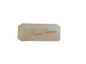 Ramon Navarro Autograph Signature 4 X 1.5?intage cut - Ben-Hur - New Valentino