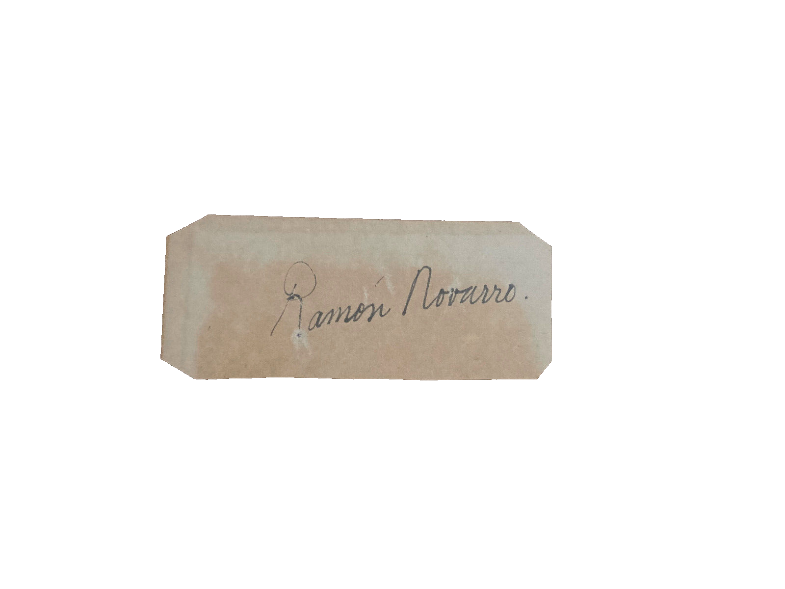 Ramon Navarro Autograph Signature 4 X 1.5?intage cut - Ben-Hur - New Valentino