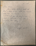 Jennifer Holt Handwritten Letter Signed 1940 Western Film Actress Rare Autograph