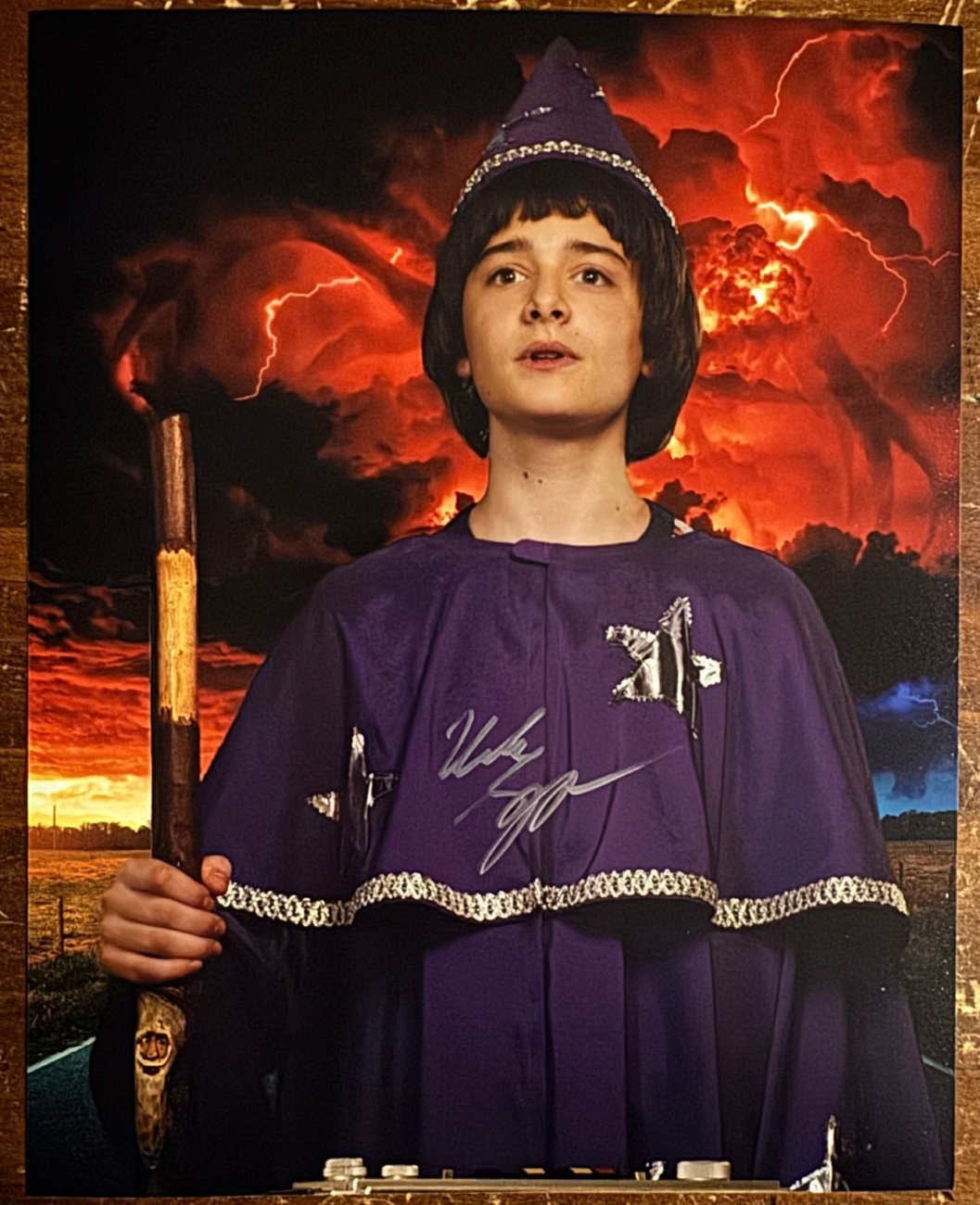Noah Schnapp as Will Byers Autographed Signature 8x10 Matte Stranger Things COA