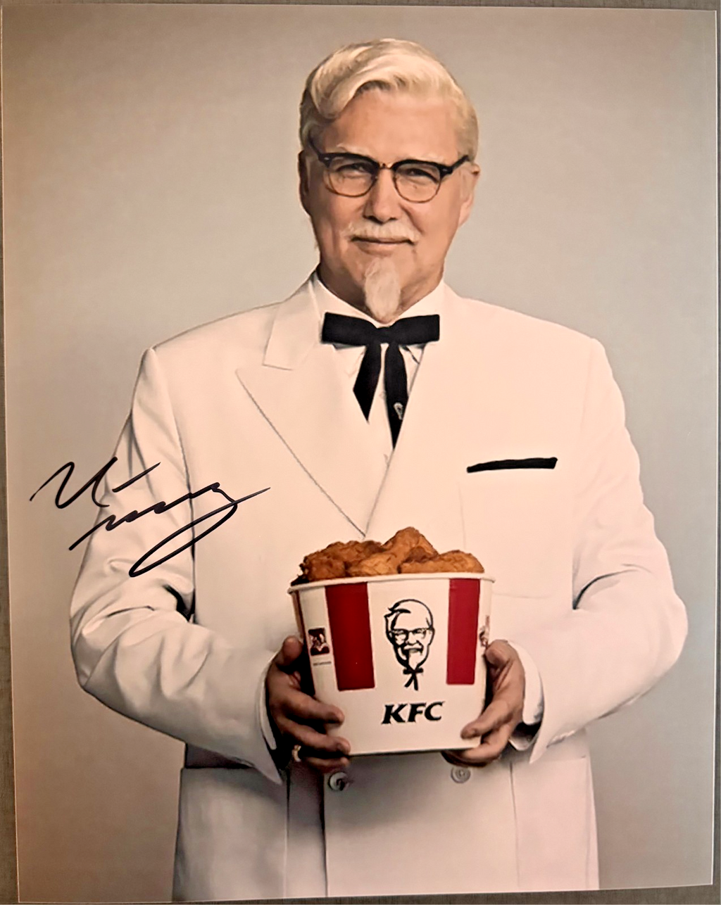 Norm MacDonald KFC Colonel Sanders Signed Autograph 8x10 Matte Photograph COA